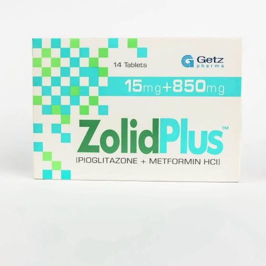 Zolid Plus Tab 15/850 Mg 14'S