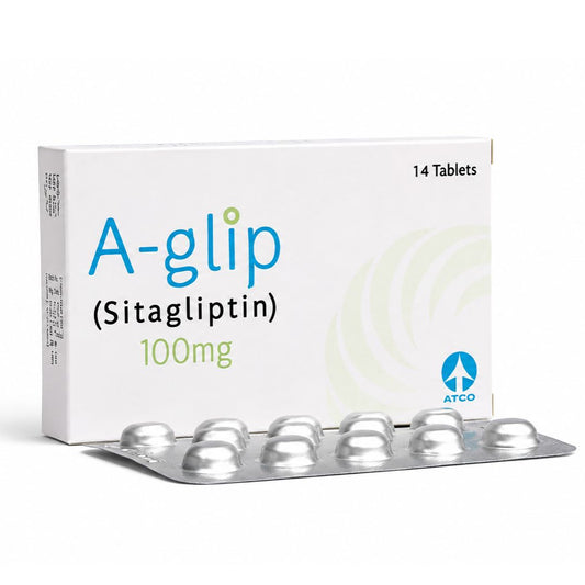 A-Glip گولیاں 100MG 14'S (1 باکس = 14 گولیاں) 
