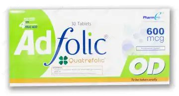 Adfolic Od Tablets 600Mcg 30,s