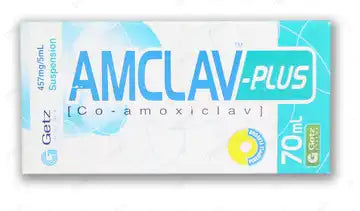 Amclav Plus 70Ml Suspension 475Mg/5Ml