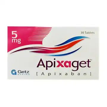 Apixaget Tablets 5Mg 30,s (1 Strip = 10 Tablets)
