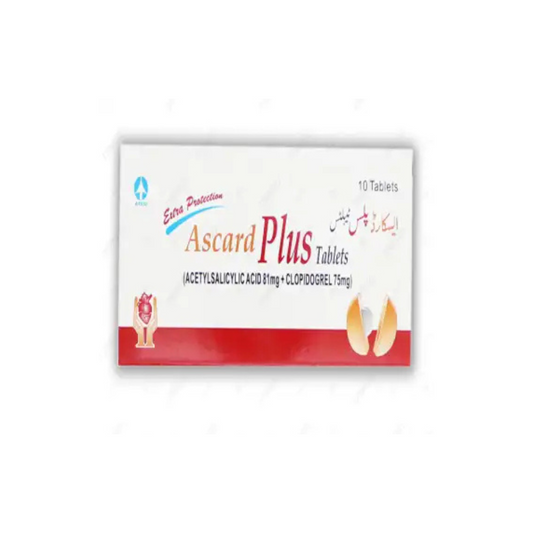 Ascard Plus 75/75mg 10,s (1 Strip = 10 Tablets)