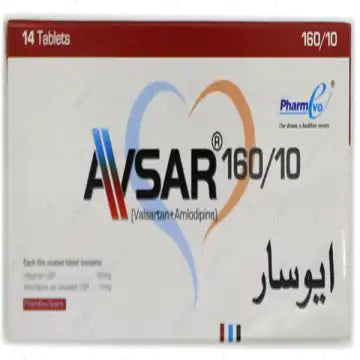 Avsar Tablets 160/10Mg 14,s ( Strip = 7 Tablets)