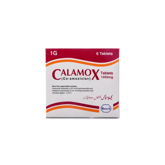 Calamox Tab 625 Mg 6's (1 Strip = 6 Tablets)