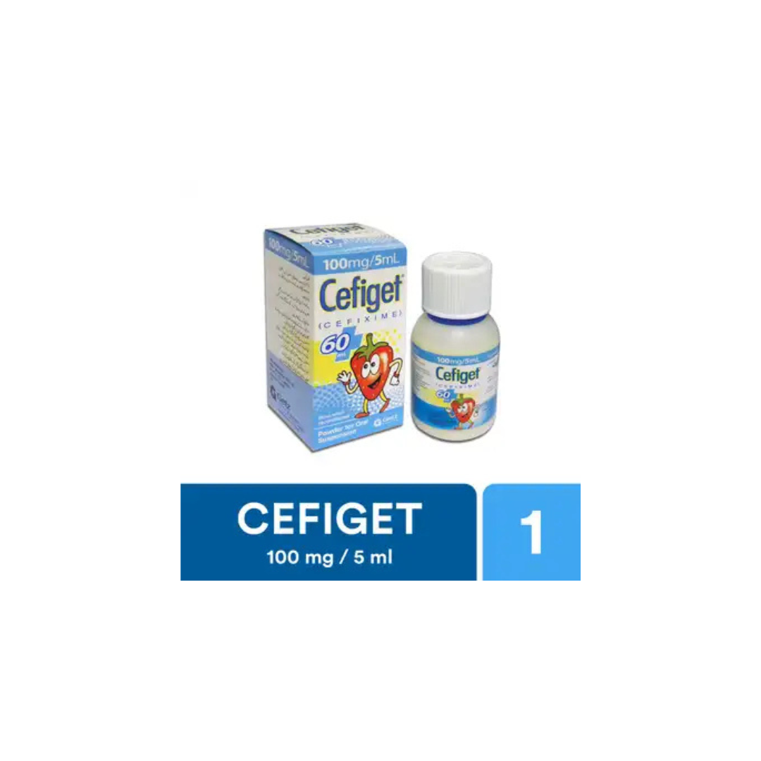 Cefiget 60Ml Suspension 100Mg/5Ml