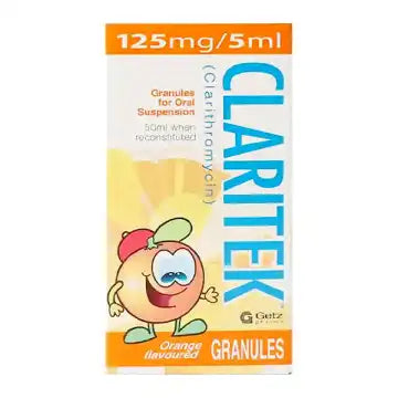 Claritek 50Ml Suspension 125Mg/5Ml