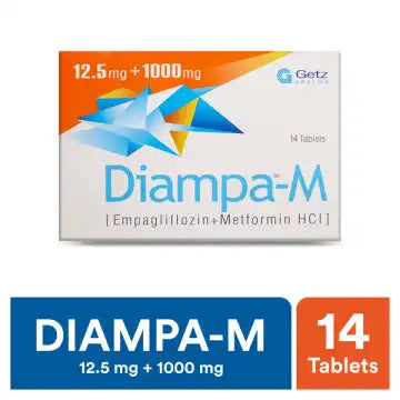 Diampa-M Tablets 12.5Mg/1000Mg 14,s