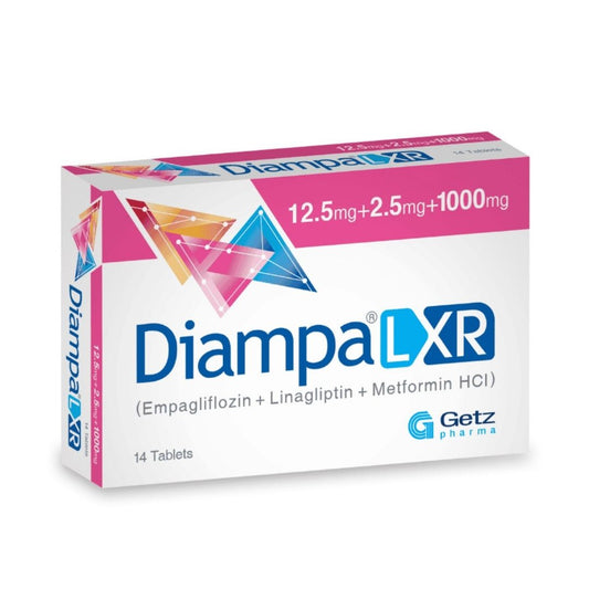 diampa-l xr گولیاں 12/2.5/1000mg 