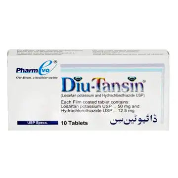 Diu-Tansin گولیاں 50/12.5Mg 10,s (1 پٹی = 10 گولیاں) 