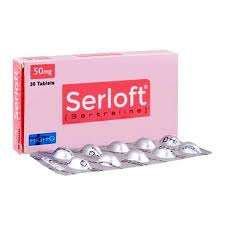 Serloft Tablets 50MG 30'S (1 Strip = 10 Tablets)