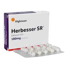 Herbesser Sr Capsules 180MG 10'S (1 Box = 1 Strip)(1 Strip = 10 Capsules)