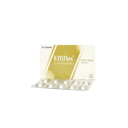 Effiflox گولیاں 500Mg 10,s (1 پٹی = 10 گولیاں) 