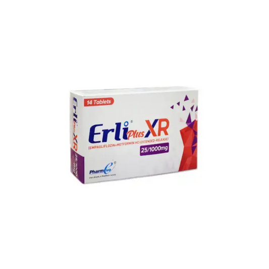 Erli Plus Xr Tablets 25/1000Mg 14,s (1 strip = 7 tablets)