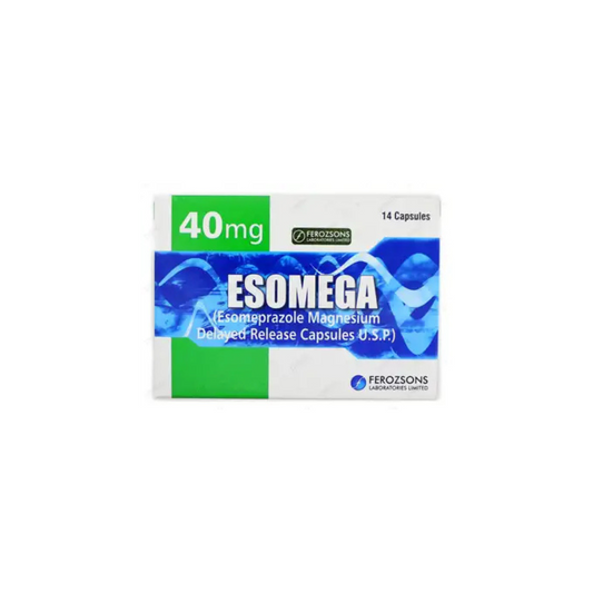 Esomega Capsules 40Mg 14,S (1 Strip = 7 Capsules)