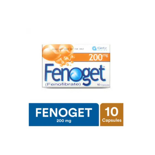 Fenoget Capsules 200Mg30,s (1 Strip = 10 Capsules)