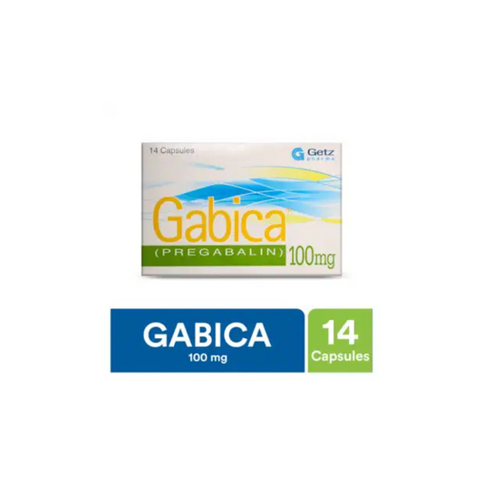 Gabica Capsules 100Mg (1 Strip = 7 Capsules)
