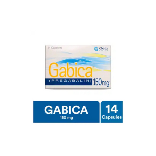 Gabica Capsules 150Mg (1 Strip = 7 Capsules)