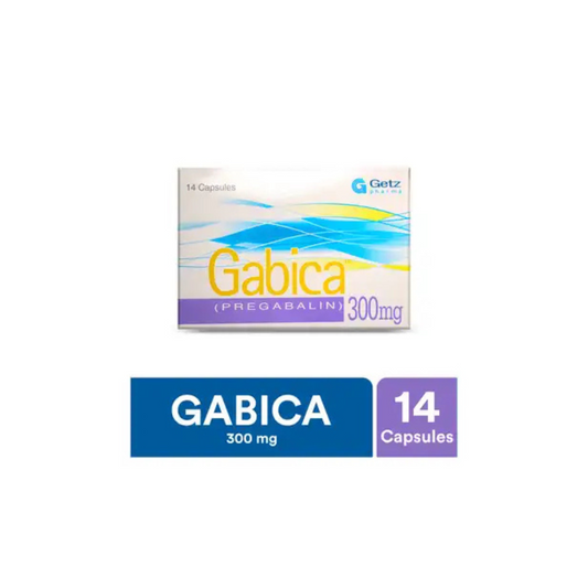 Gabica Capsules 300Mg 14,s (1 Strip = 7 Capsules)