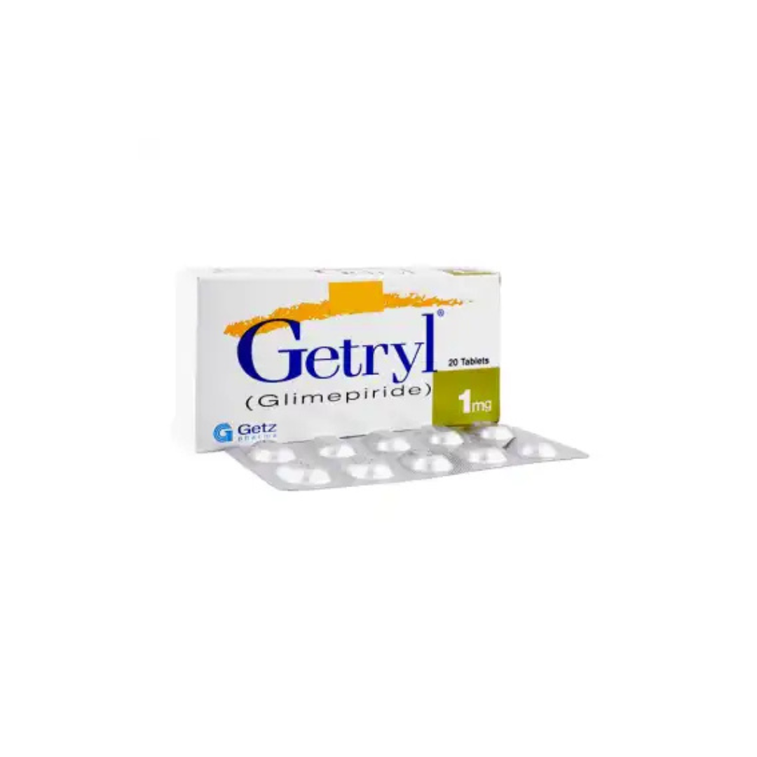 Getryl Tablets 1Mg 30,s (1 Strip = 10 Tablets)
