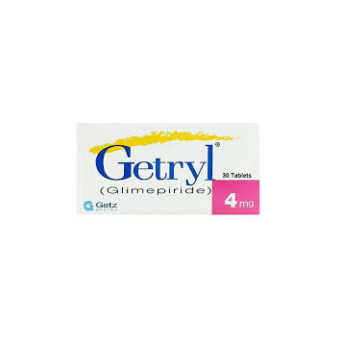 Getryl Tablets 4Mg (1 Box = 3 Strips) (1 Strip = 10 Tablets)