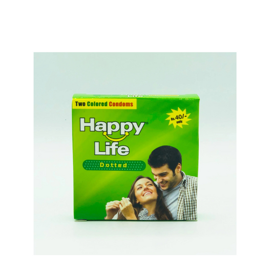 Happylife Dotted Delay Condoms 2S (Box = 24 Packs)