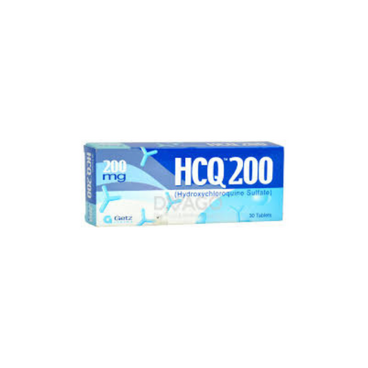 Hcq Tablets 200Mg 30,s (1 Strip = 10 Tablets)