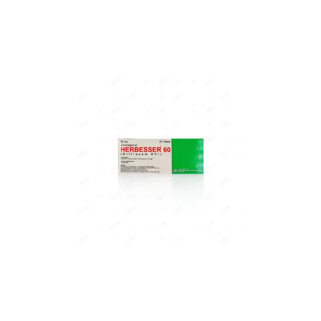Herbesser Tablets 60Mg 30,s (1 Strip = 10 Tablets)