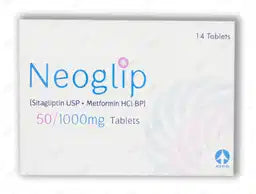 Neoglip Tablets 50/1000MG 14'S (1 Strip = 7 Tablets)