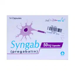 Syngab Capsules 50MG 14'S (1 Strip = 7 Capsules)