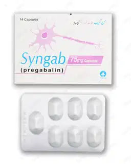 Syngab Capsules 75MG 14'S (1 Box = 2 Strips) (1 Strip = 7 Capsules)