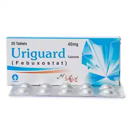 Uriguard Tablets 40MG 20'S (1 Strip = 10 Tablets)