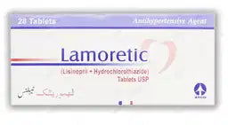 Lamoretic Tablets 20/12.5MG 28'S (1 Strip = 14 Tablets)