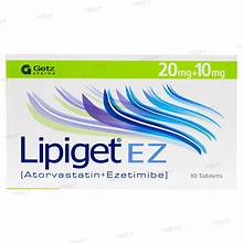 Lipiget Ez Tablet 20Mg/10Mg 10,s (1 Strip = 10 Tablets)