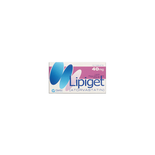 Lipiget Tablets 40Mg 10,s (1 Box = 1 Strip)