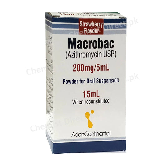 Macrobac 200mg 15ml Oral Suspension