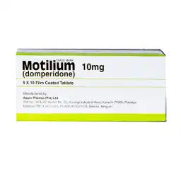 Motilium Tablets 10MG 60'S (1 Box = 3 Strips ) (1 Strip = 20 Tablets)