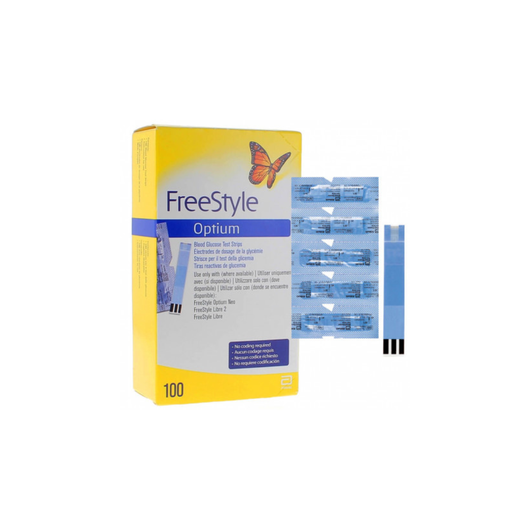 Freestyle Optium Blood Glucose Test Strips