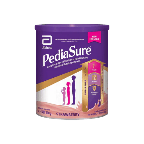 Pediasure Triplesure Strawberry Milk Powder 400GM
