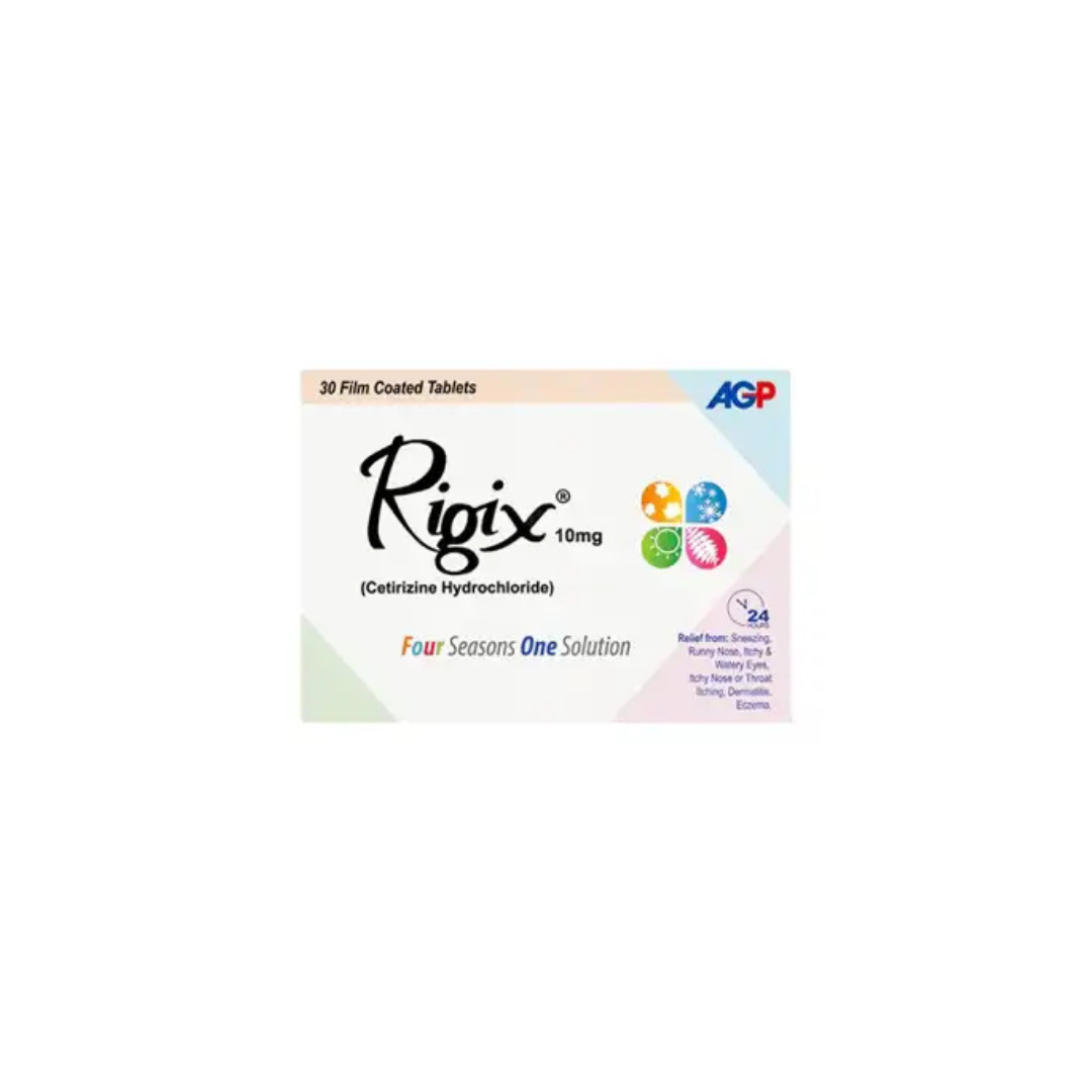 Rigix Tab 30,s (1 پٹی = 15 گولیاں)