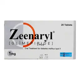 Zeenaryl Tablets 1MG 20'S (1 Strip = 10 Tablets)